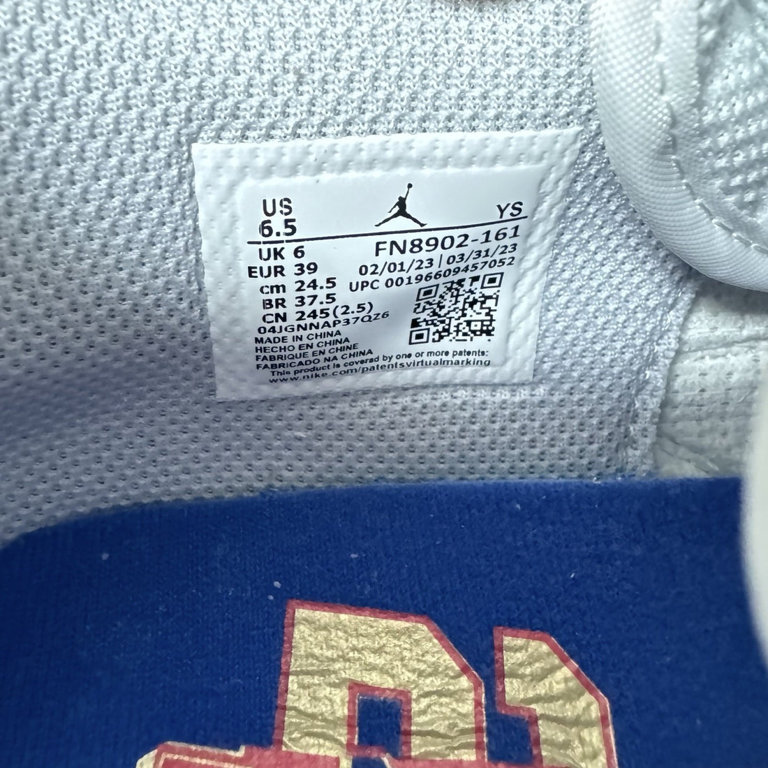 Jordan Legacy 312 Low White Royal Red Sail