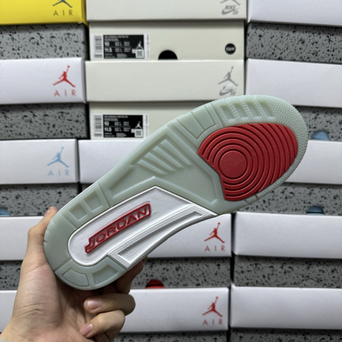 Jordan Legacy 312 Low White Royal Red Sail