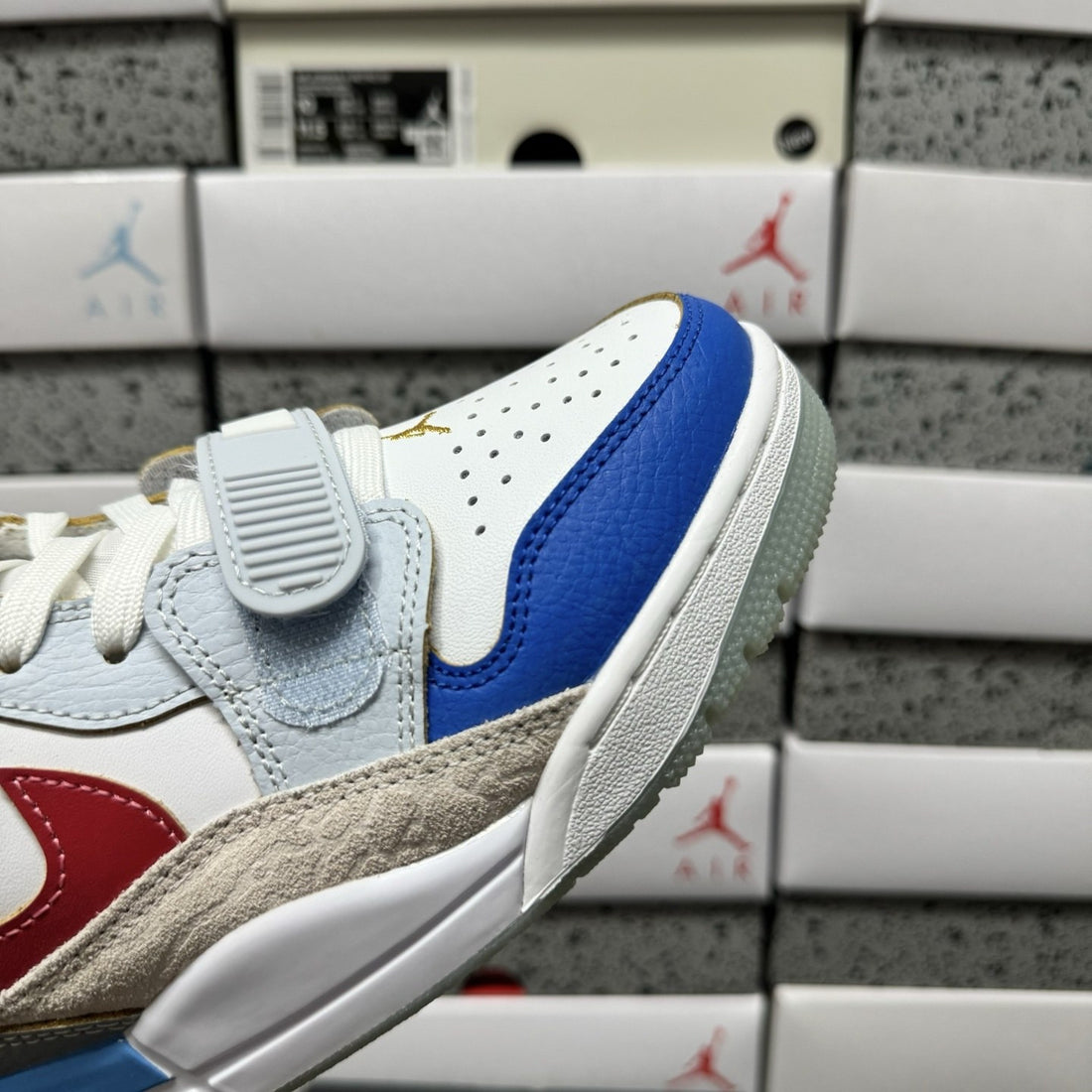 Jordan Legacy 312 Low White Royal Red Sail