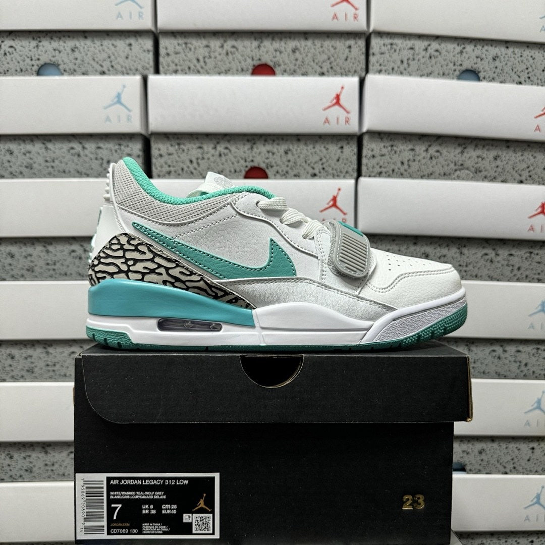 Jordan Legacy 312 Low White Turquoise