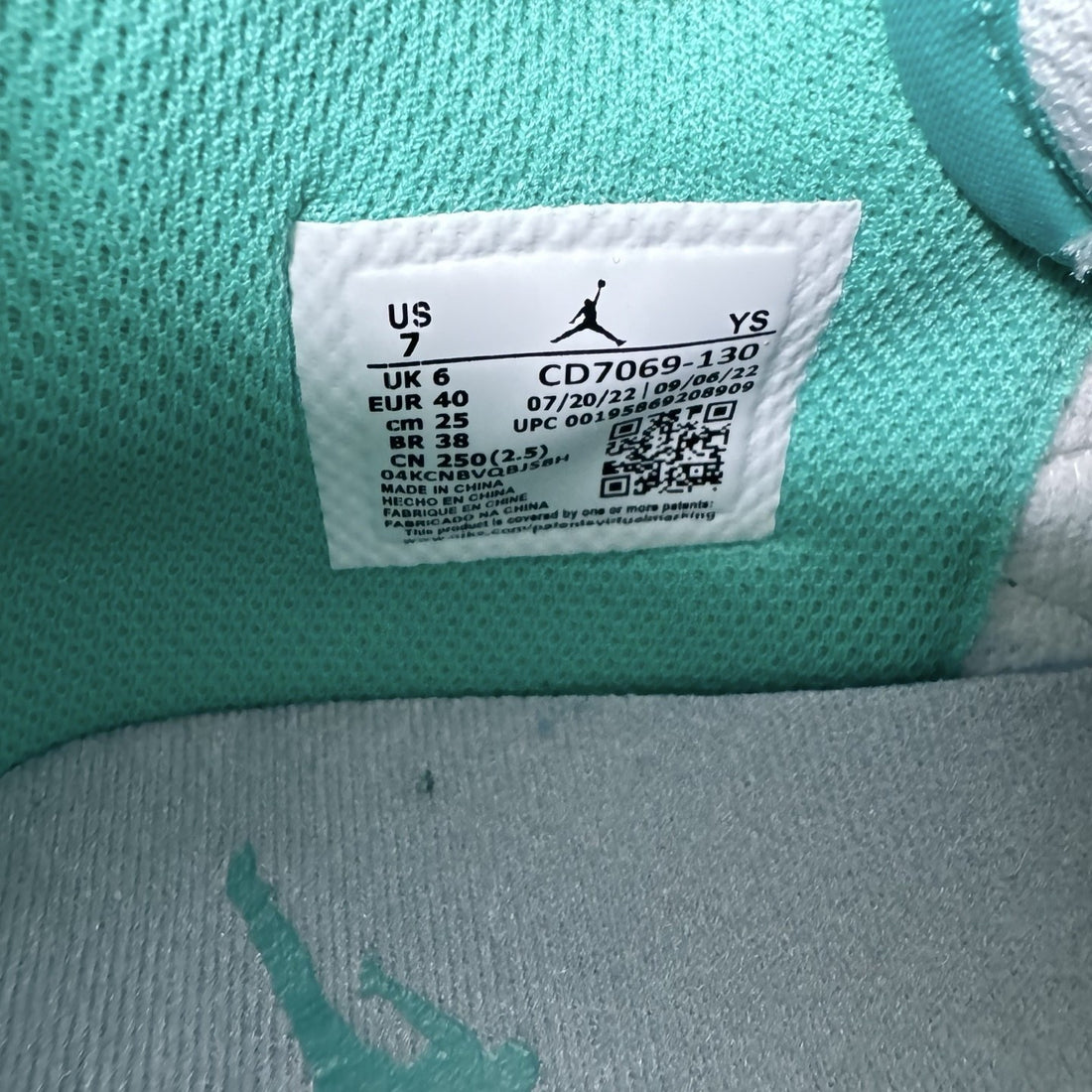 Jordan Legacy 312 Low White Turquoise