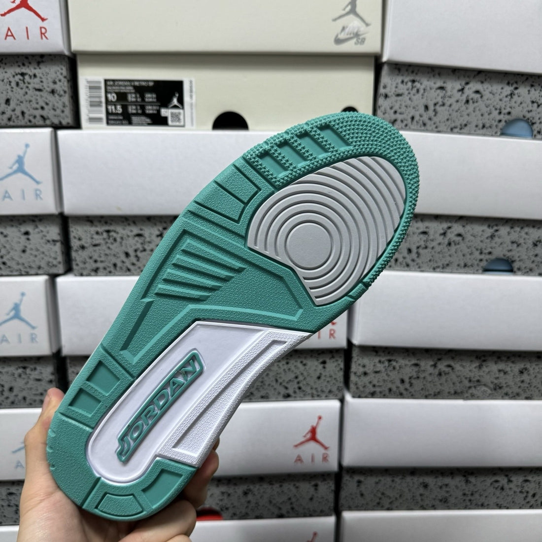 Jordan Legacy 312 Low White Turquoise