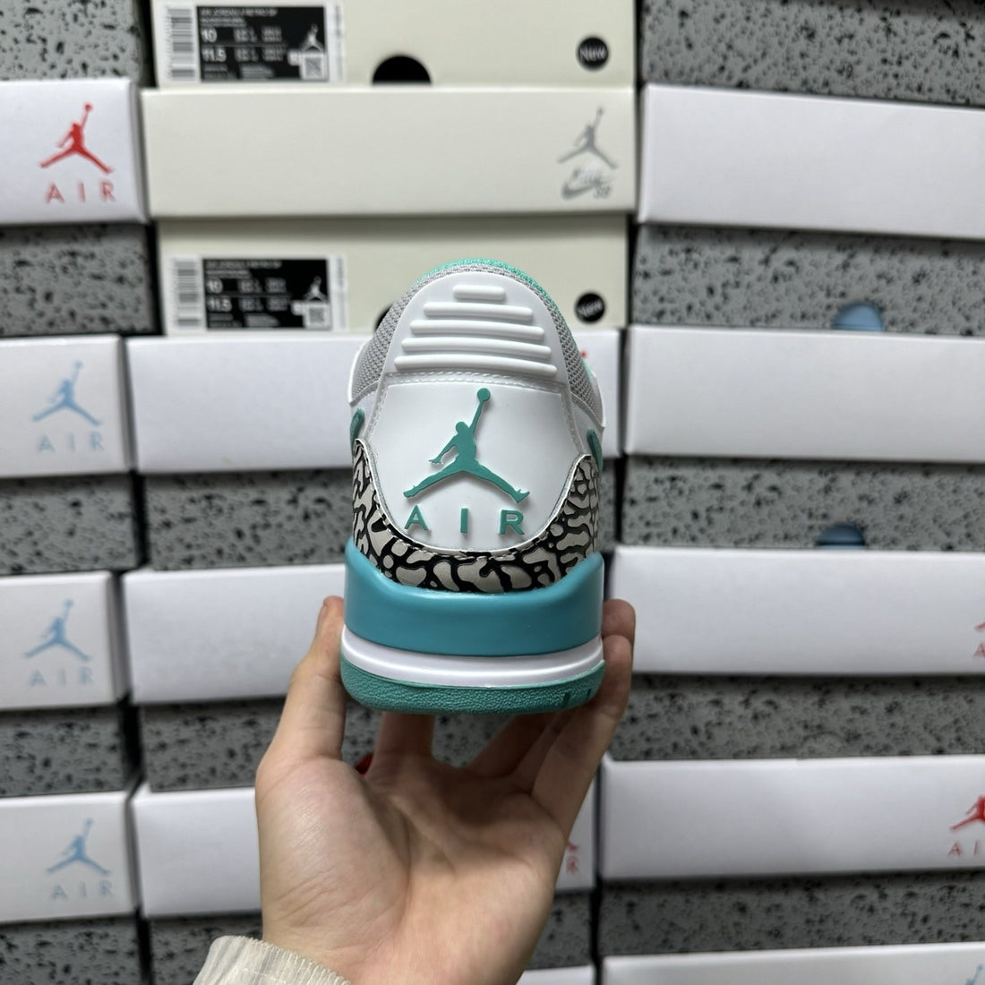 Jordan Legacy 312 Low White Turquoise