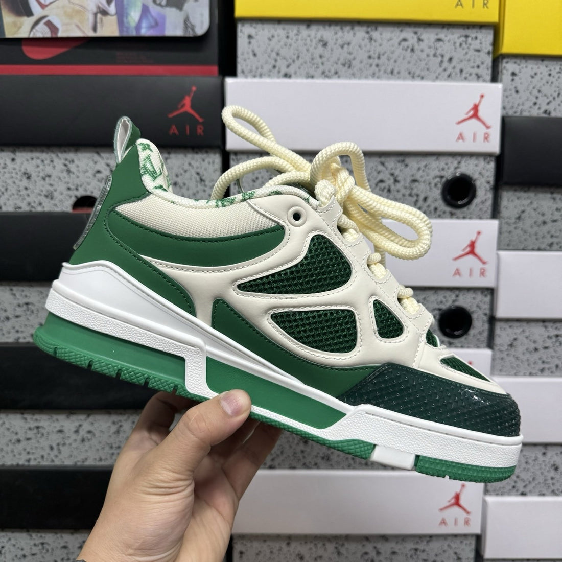 LV Skate Green Cream
