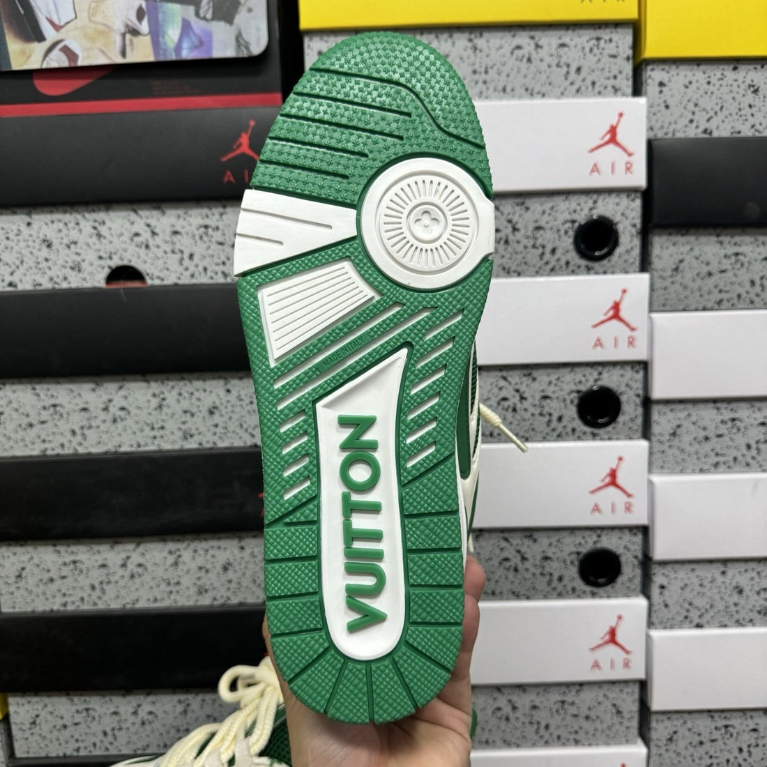 LV Skate Green Cream