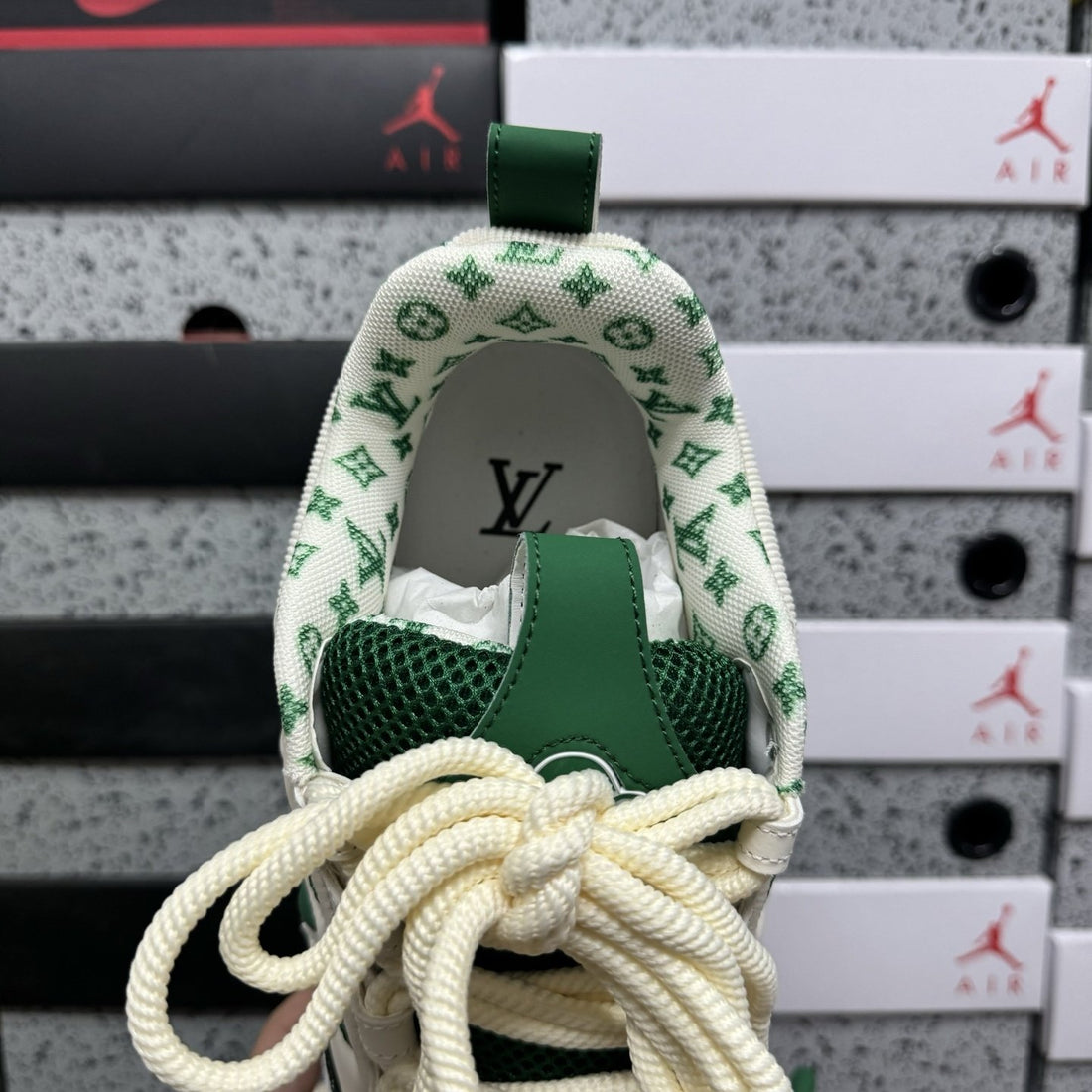 LV Skate Green Cream