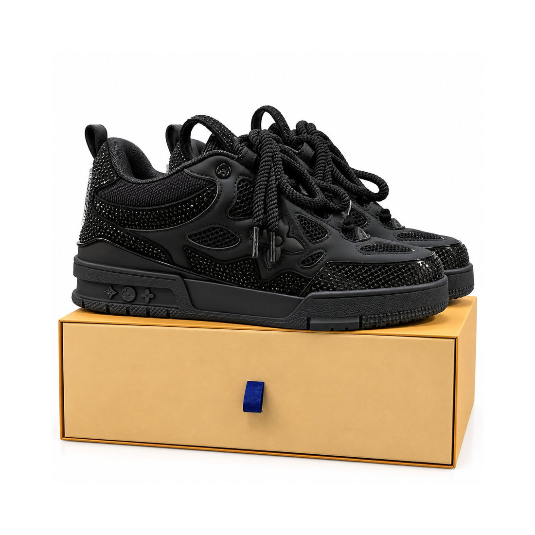 LV Skate Triple Black Strass