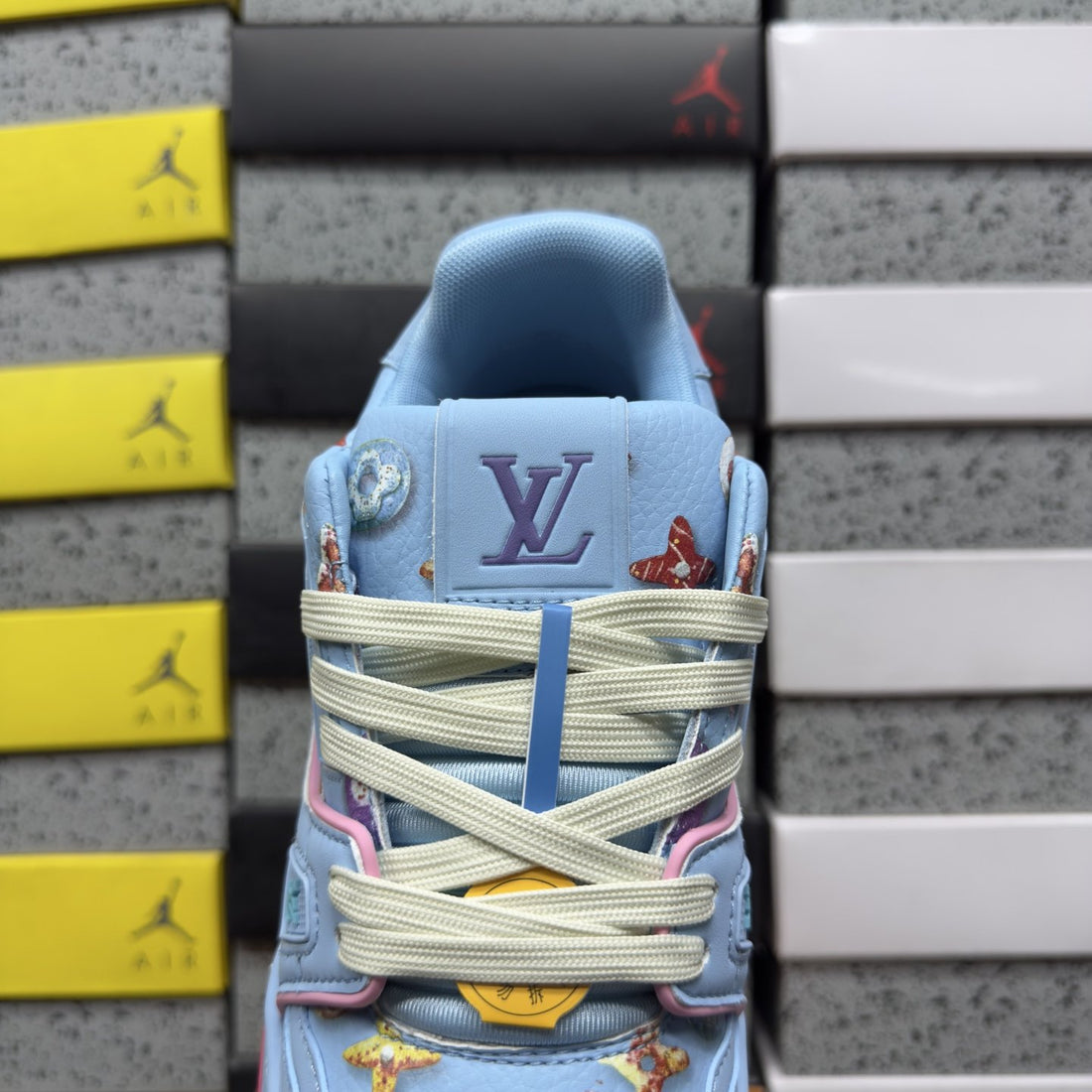 LV Trainer Baby Blue Multicolor