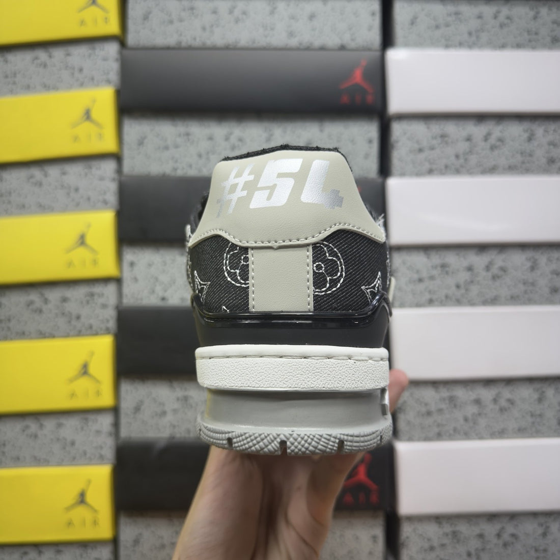 LV Trainer Black Denim Monogram