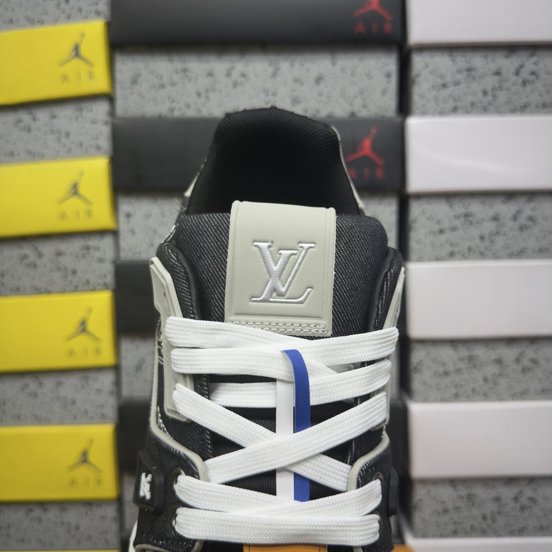 LV Trainer Black Denim Monogram