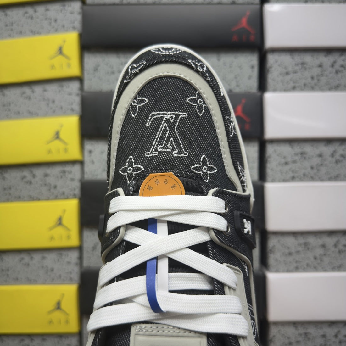 LV Trainer Black Denim Monogram