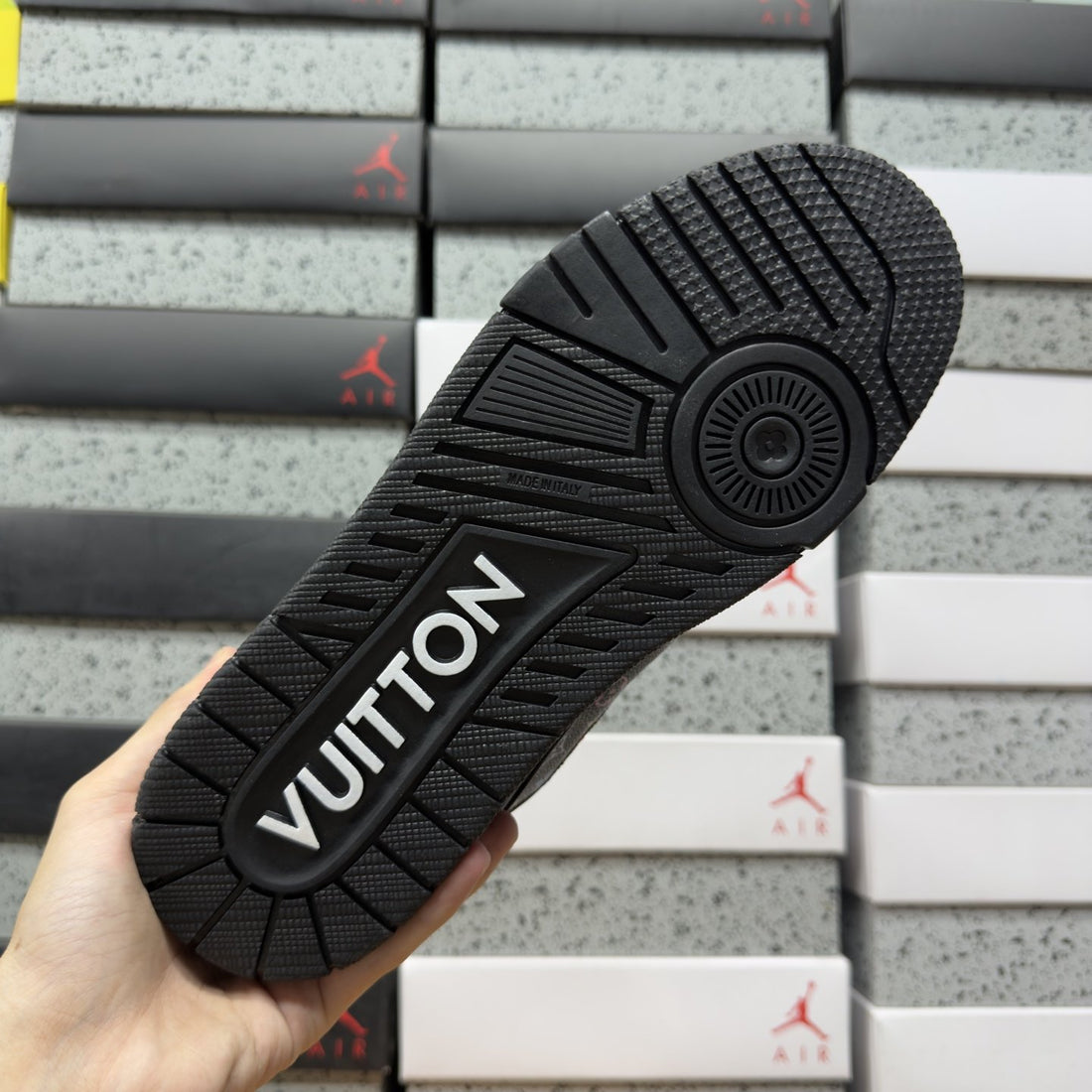 LV Trainer Black Multicolor Signature