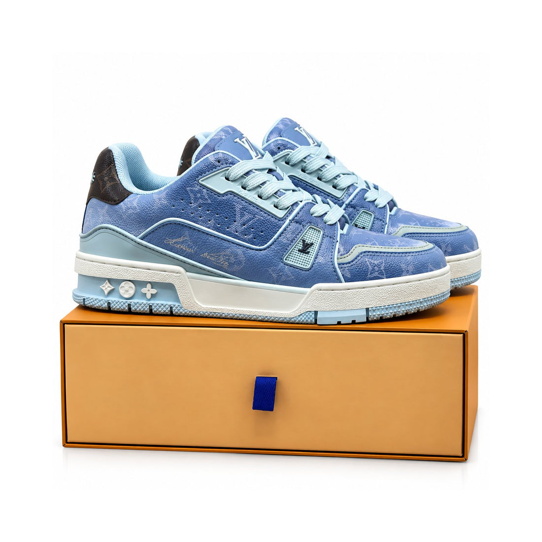 LV Trainer Blue Denim