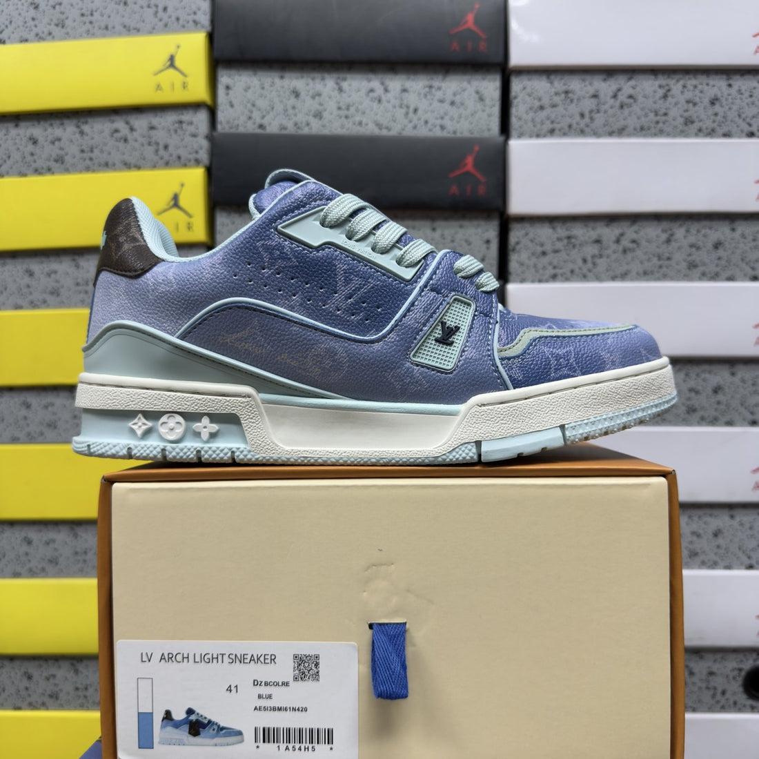 LV Trainer Blue Denim