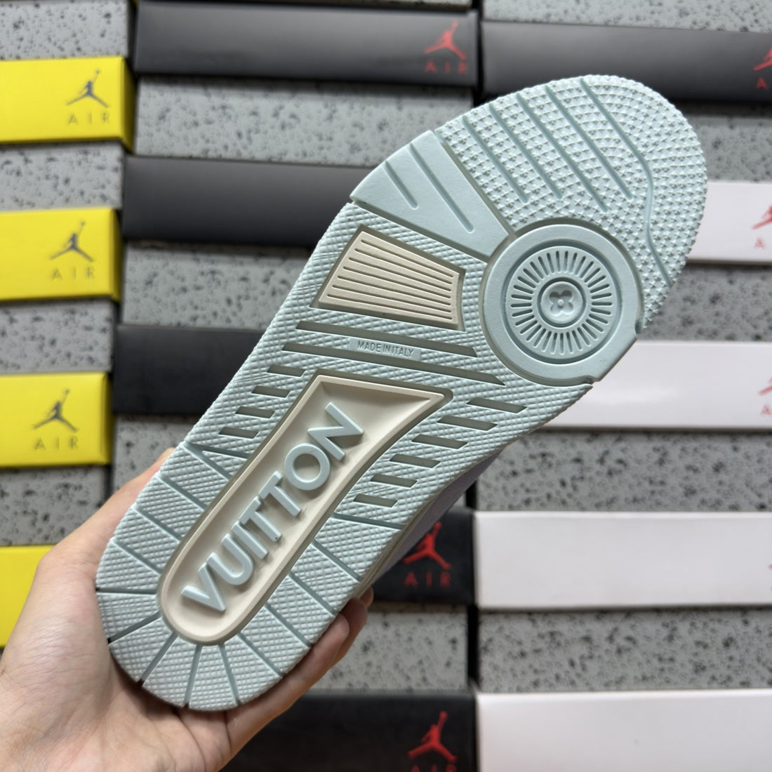 LV Trainer Blue Denim