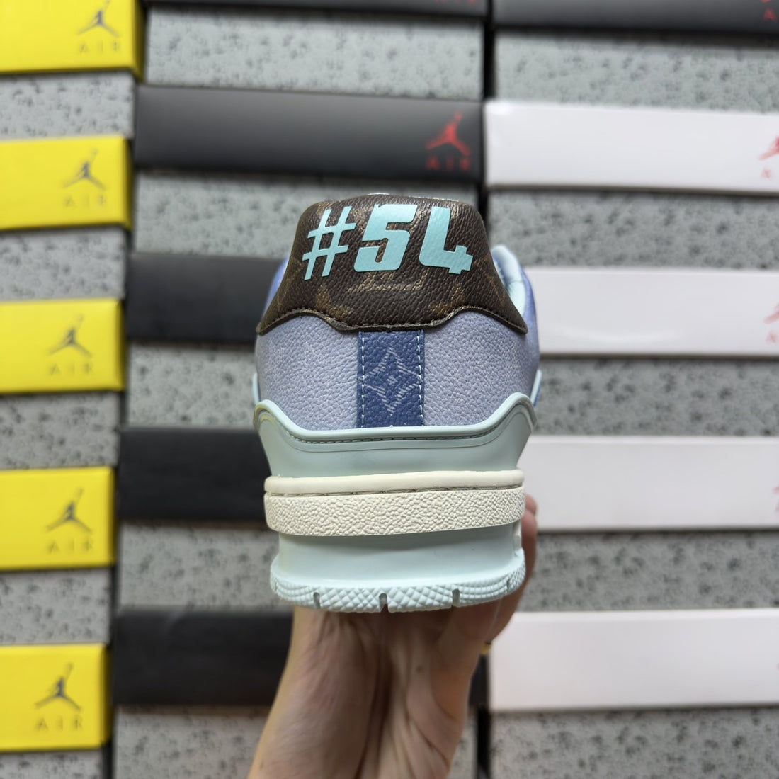 LV Trainer Blue Denim
