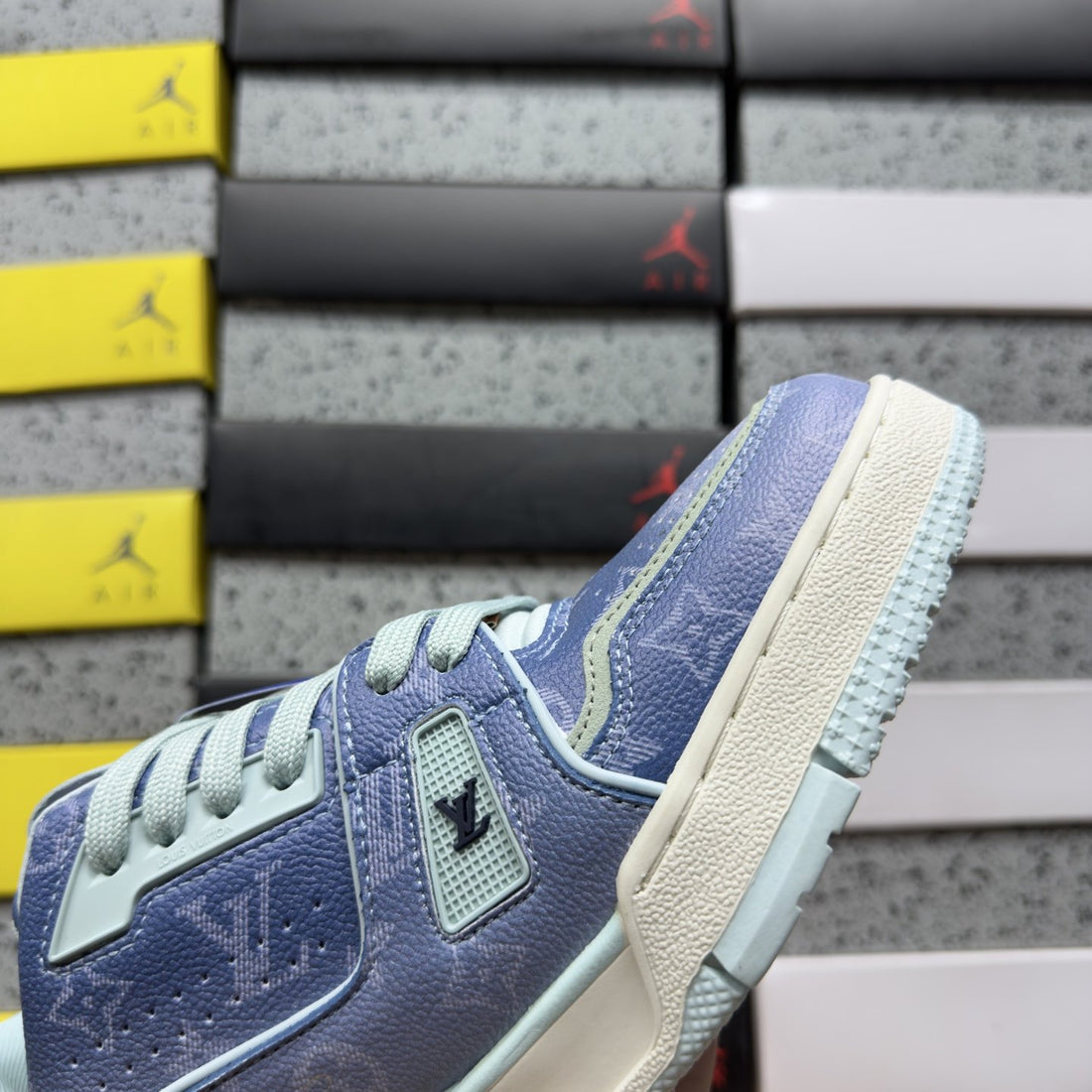 LV Trainer Blue Denim