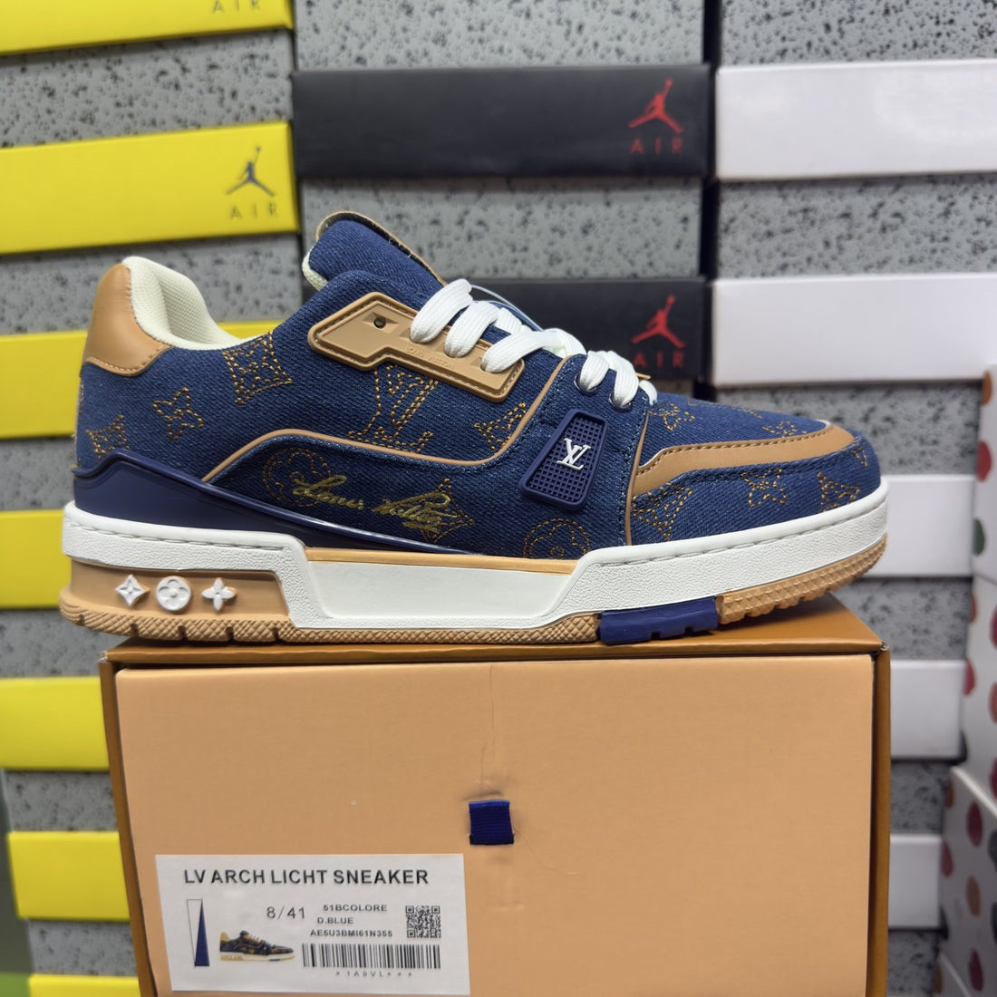 LV Trainer Blue Denim Monogram