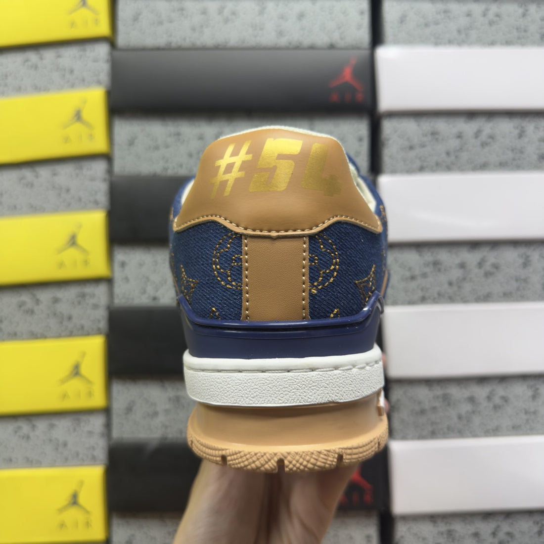 LV Trainer Blue Denim Monogram