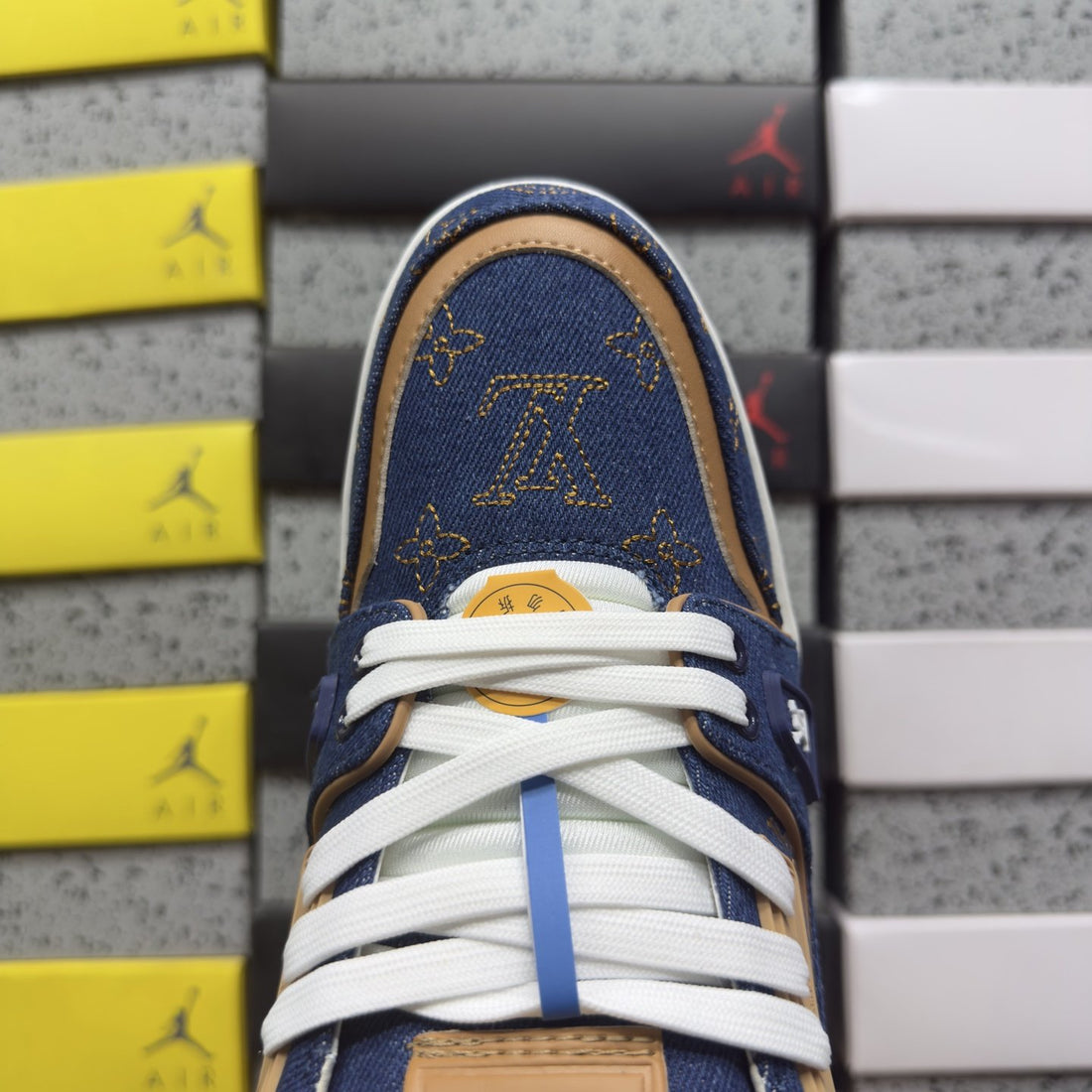 LV Trainer Blue Denim Monogram