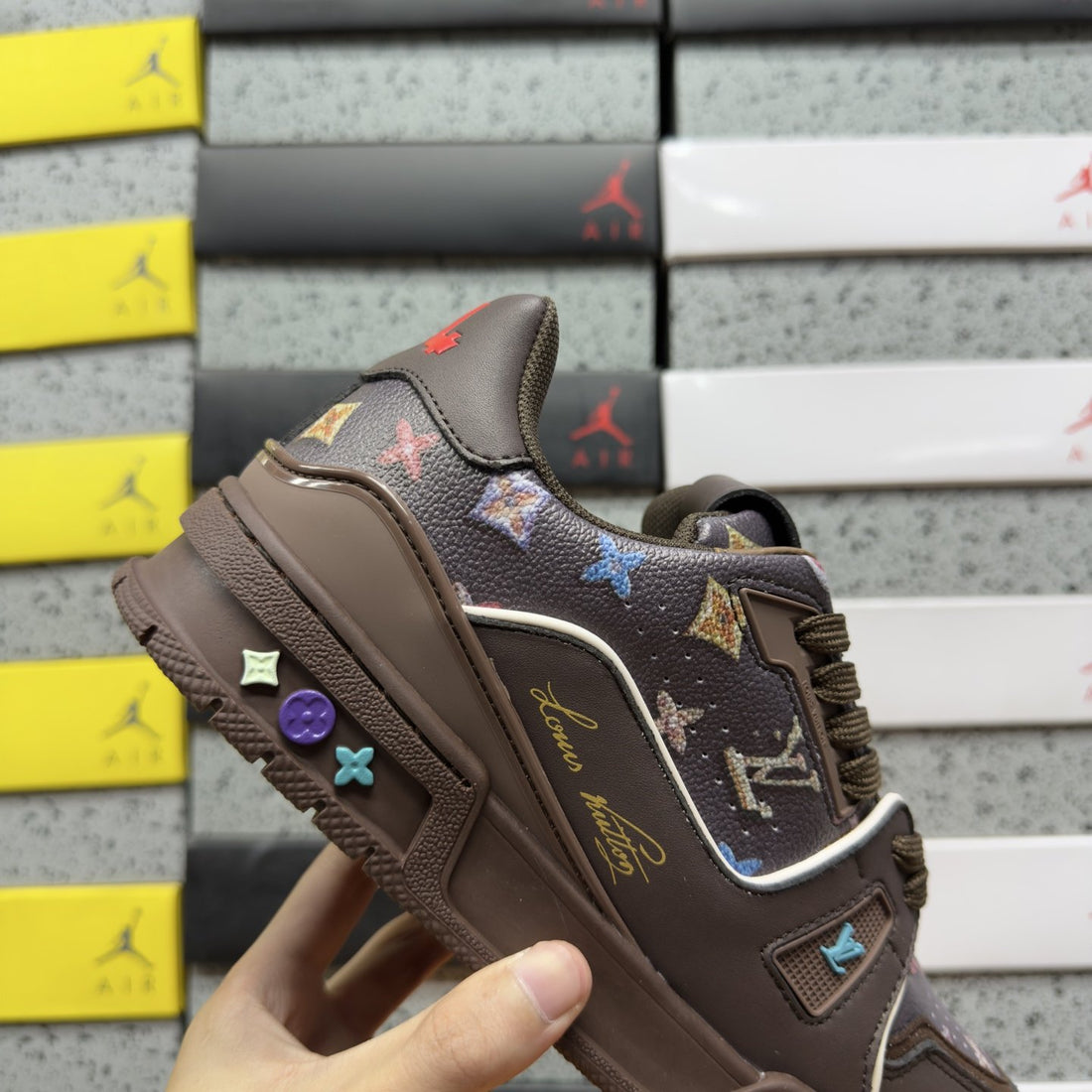LV Trainer Brown Multicolor
