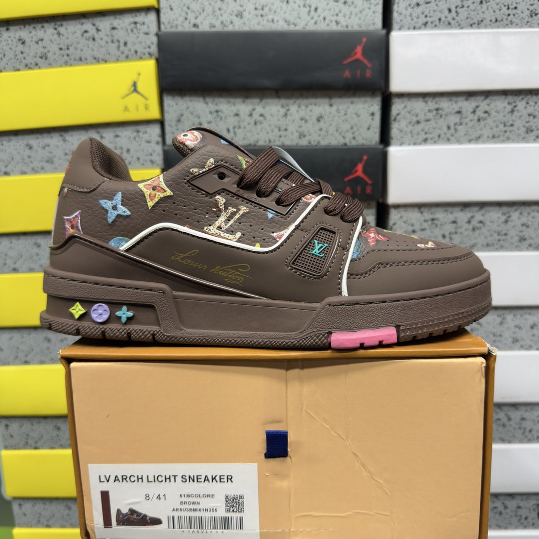 LV Trainer Chocolate Multicolor