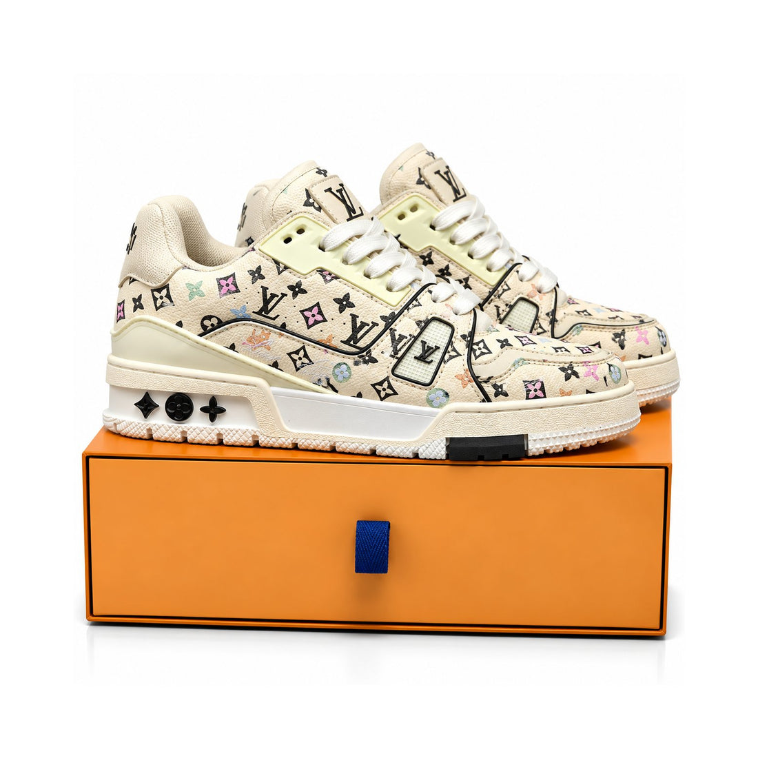 LV Trainer Cream Monogram Multicolor