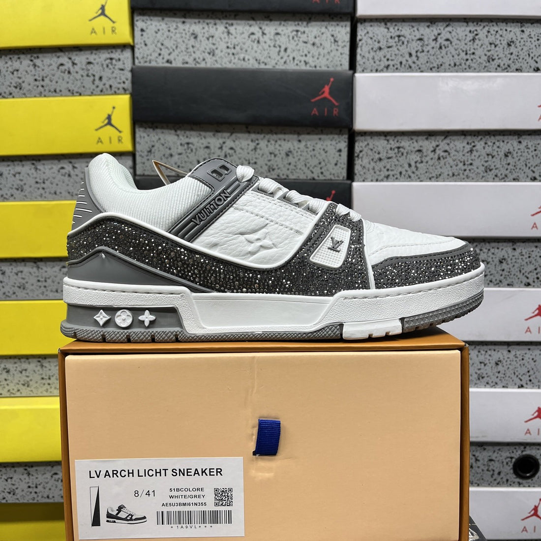 LV Trainer Grey Strass