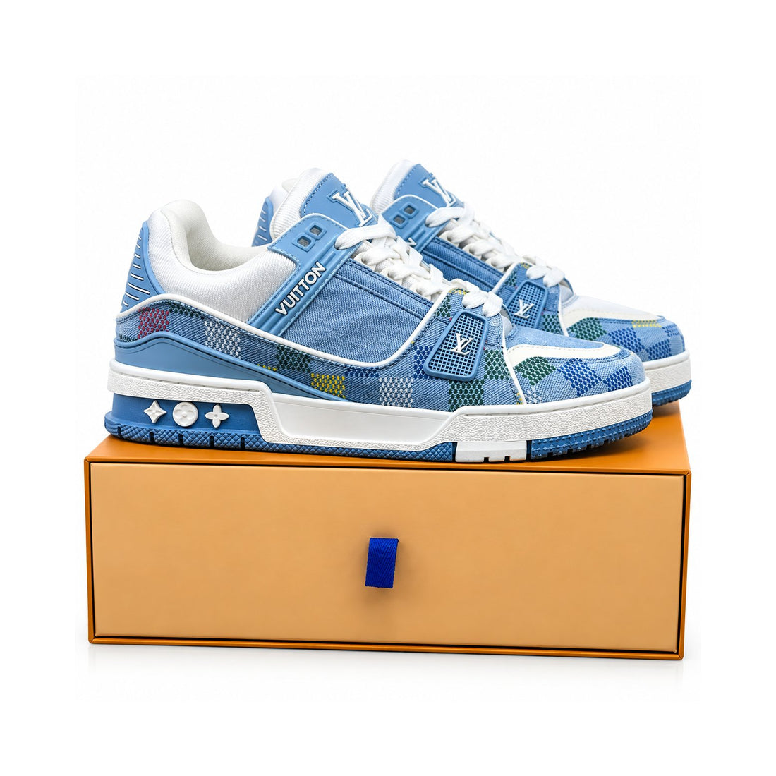 LV Trainer Light Blue Damier