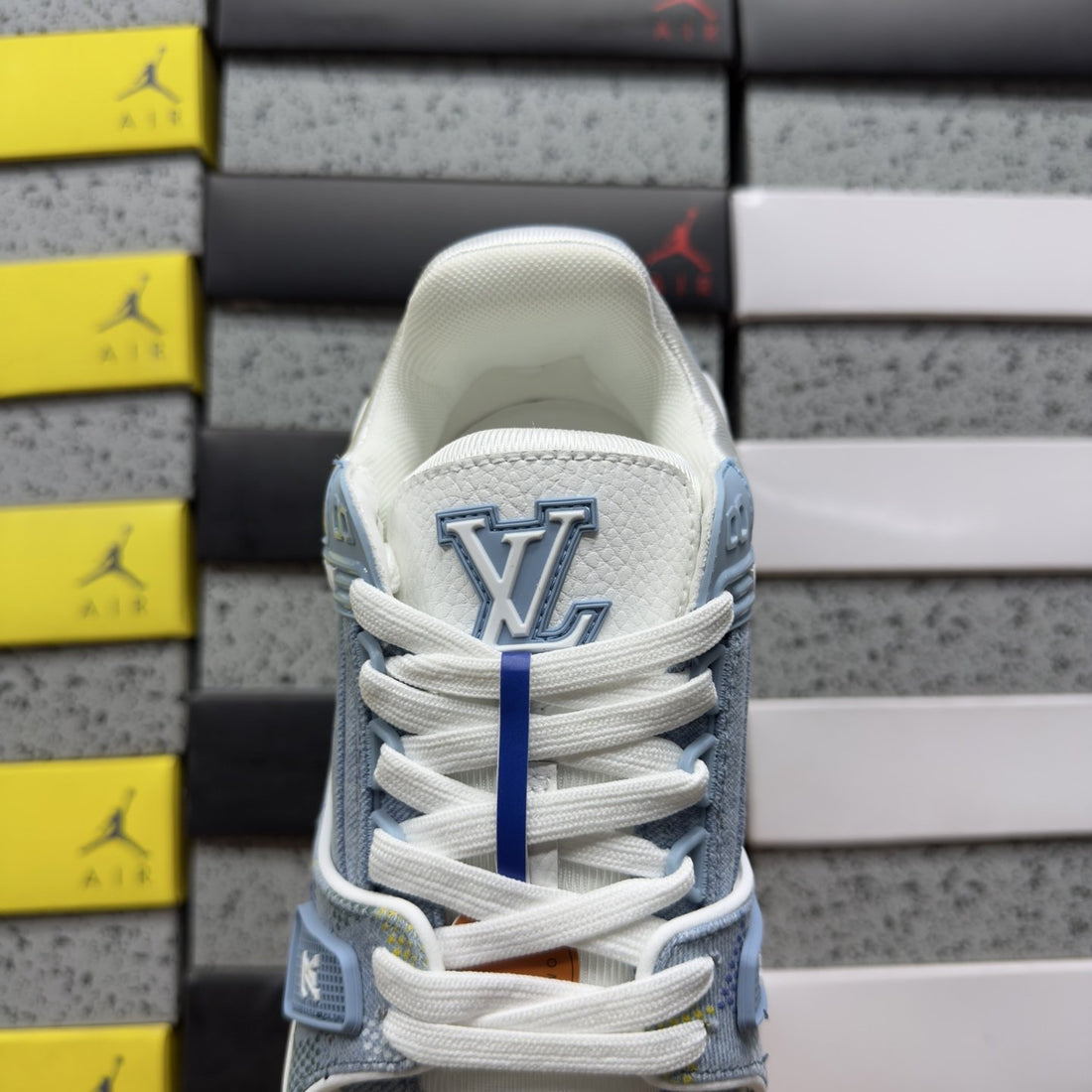 LV Trainer Light Blue Damier