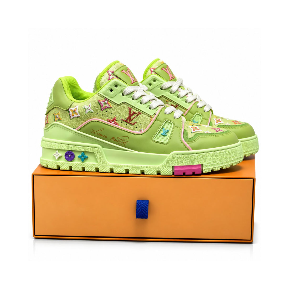 LV Trainer Lime Multicolor