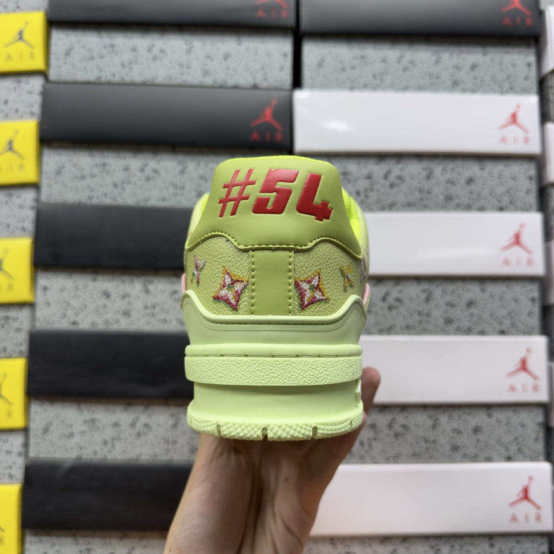 LV Trainer Lime Multicolor