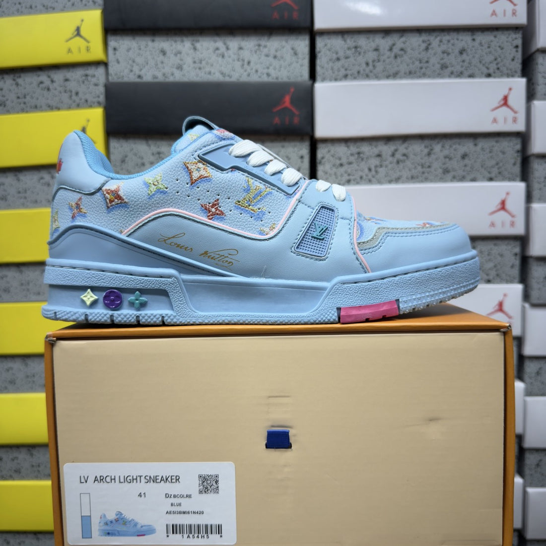 LV Trainer Sky Blue Multicolor