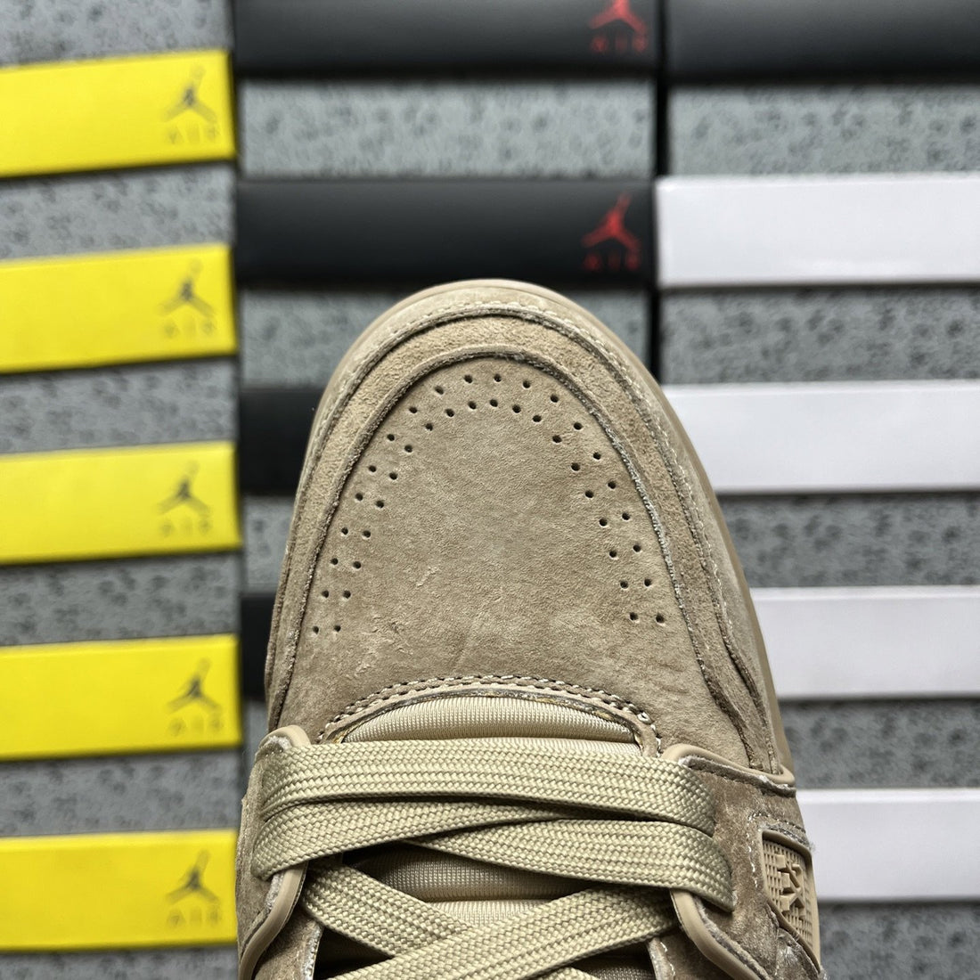 LV Trainer Tan Suede