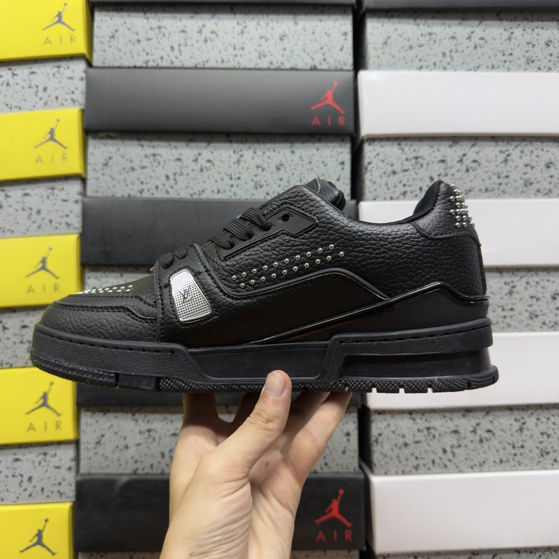 LV Trainer Triple Black Perforated