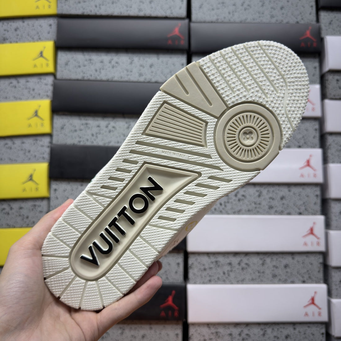 LV Trainer White Monogram Multicolor