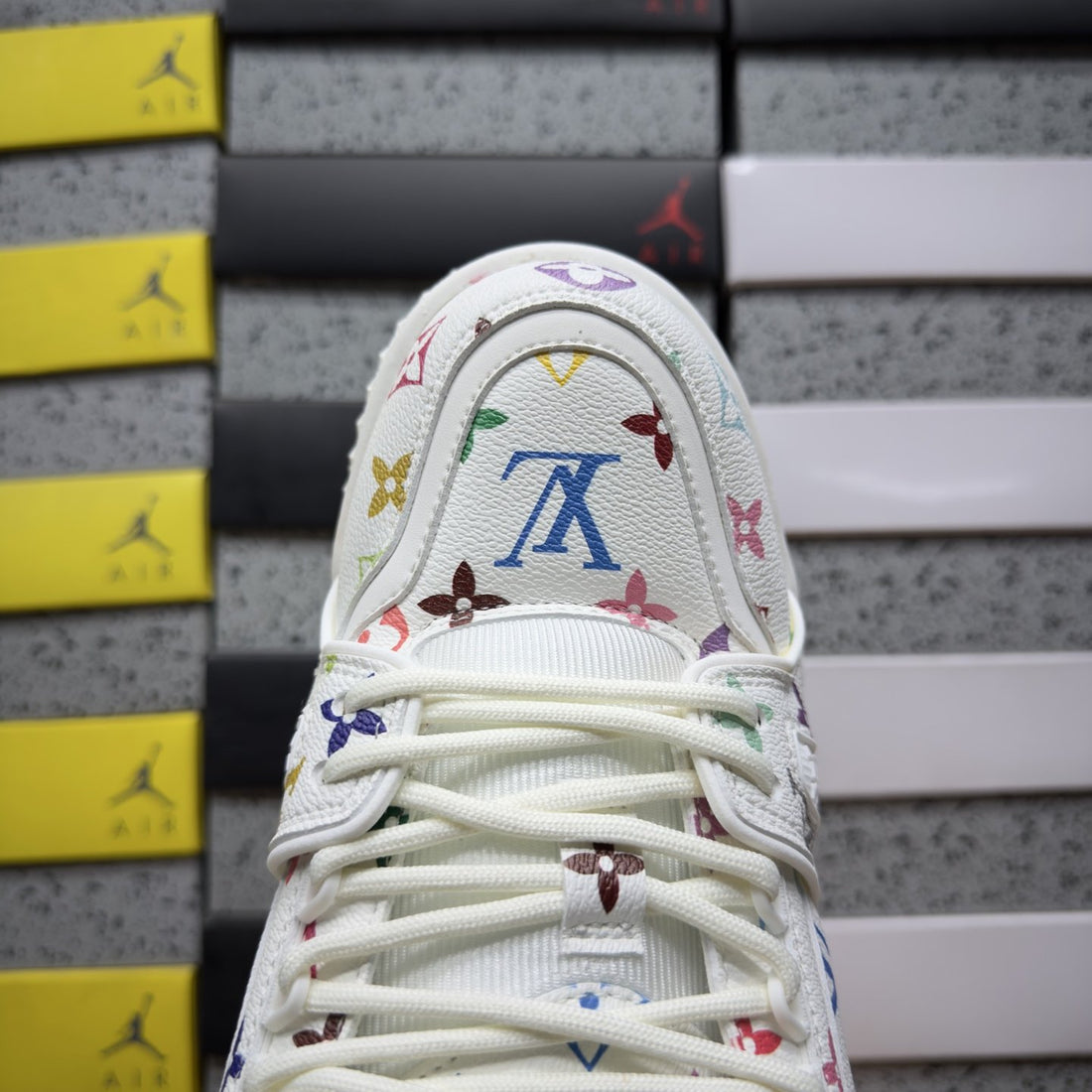 LV Trainer White Multicolor