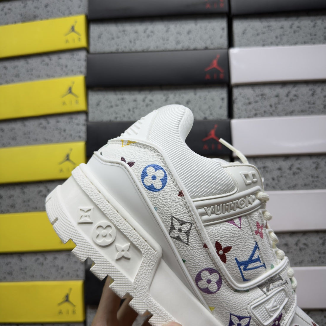 LV Trainer White Multicolor