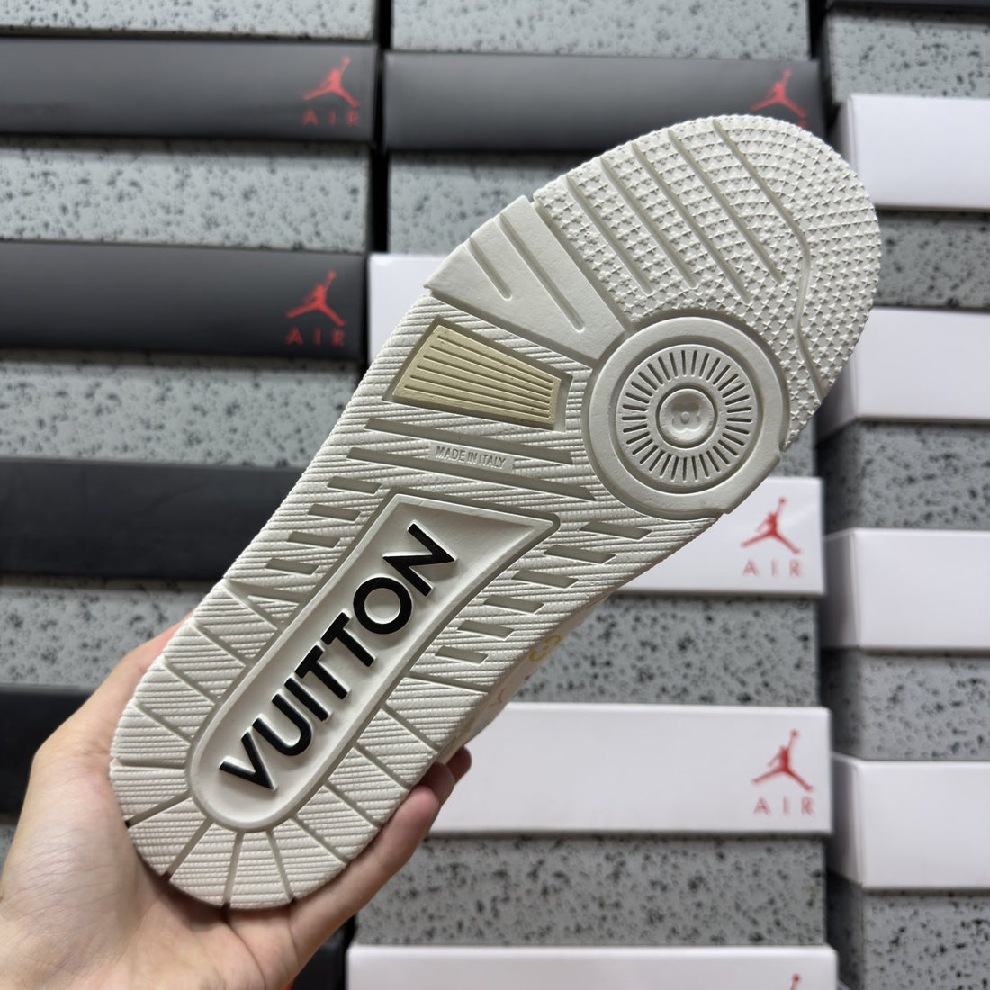 LV Trainer White Multicolor Signature