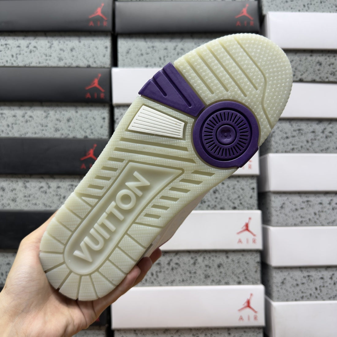 LV Trainer White Pink Purple
