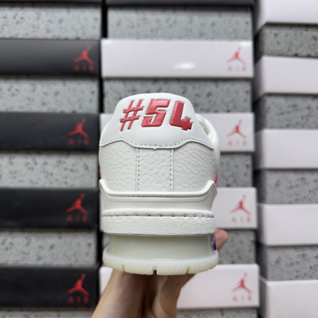 LV Trainer White Pink Purple