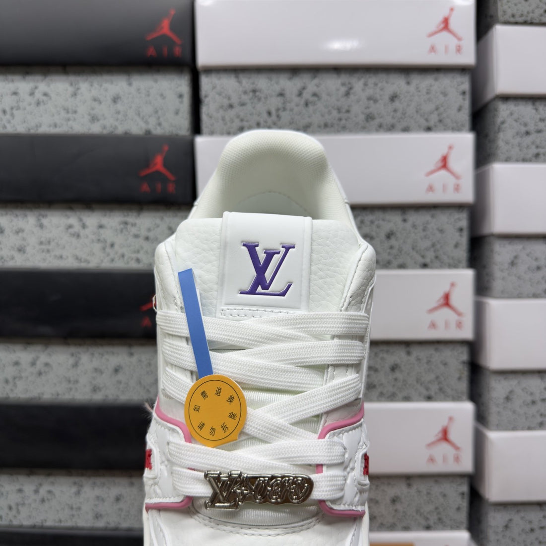 LV Trainer White Pink Purple