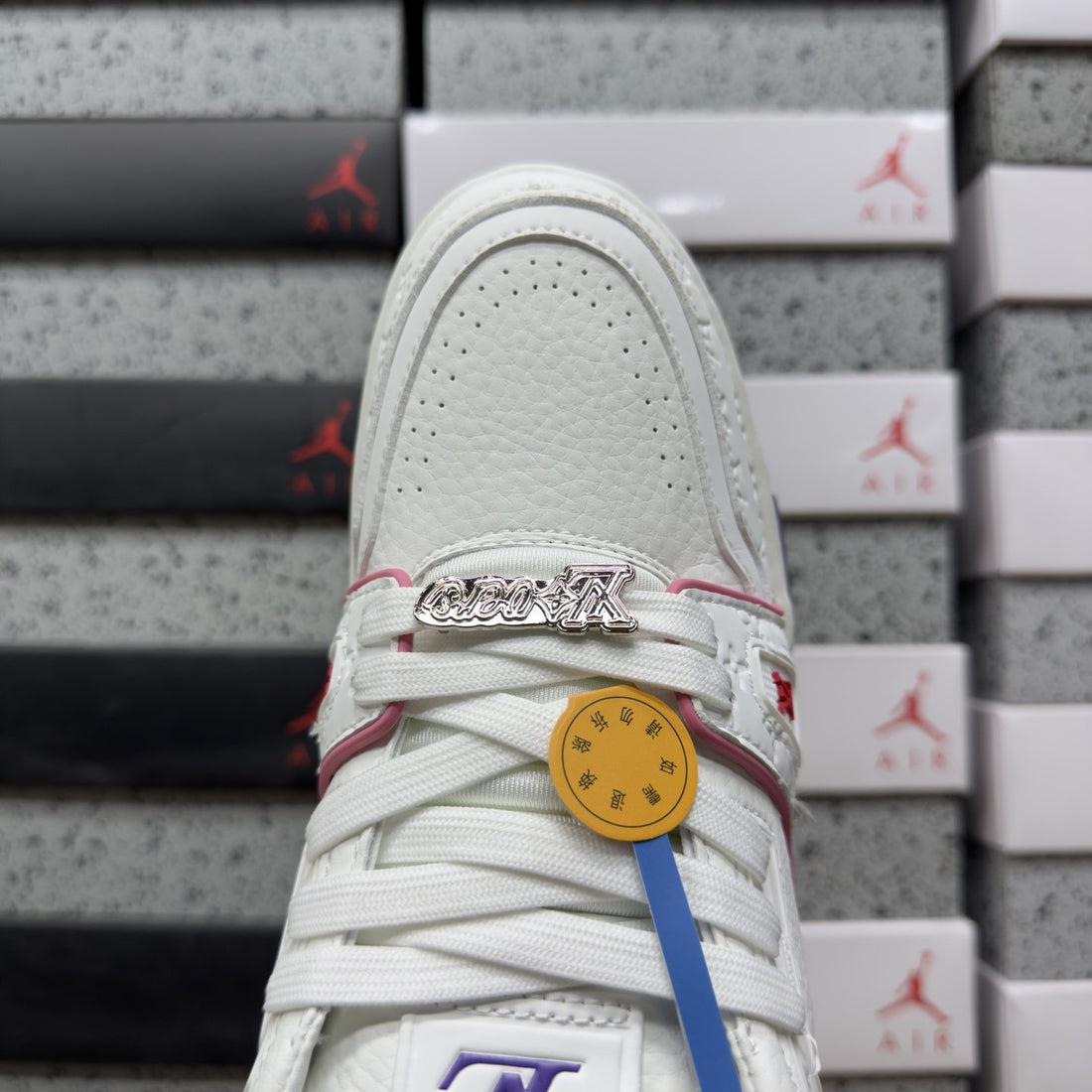 LV Trainer White Pink Purple