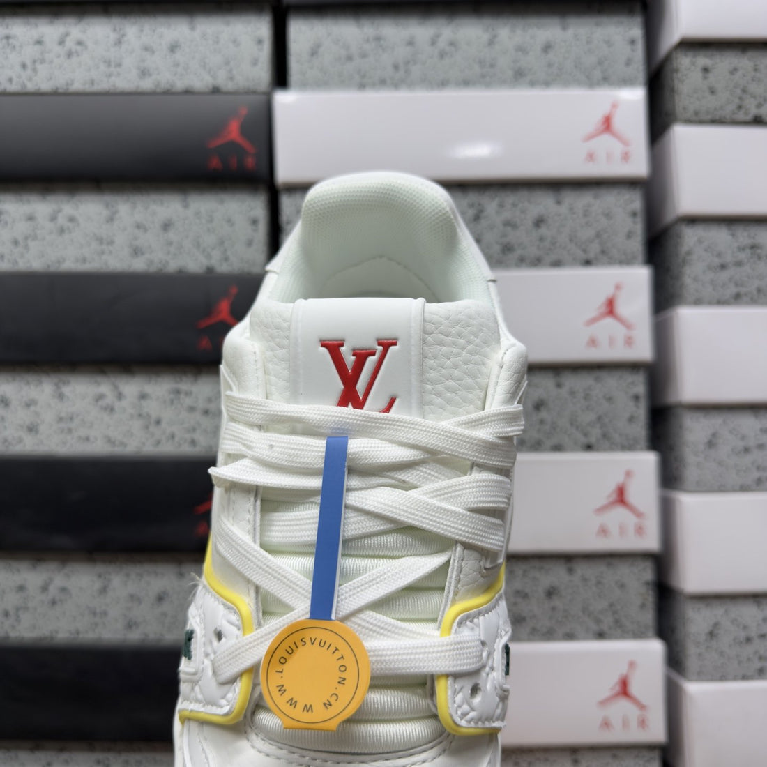 LV Trainer White Yellow Multicolor