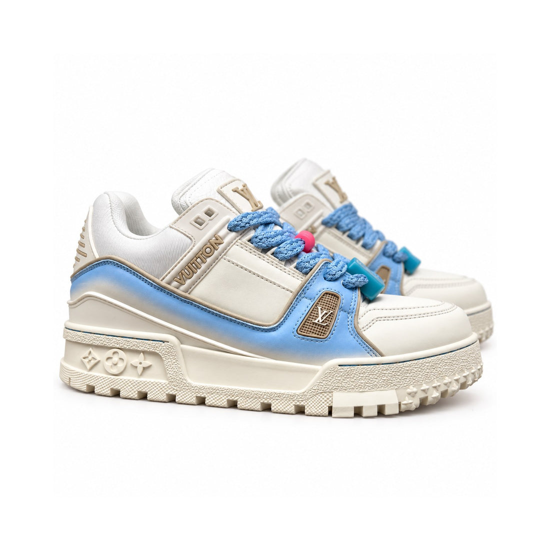 LV Trainer White Blue Maxi