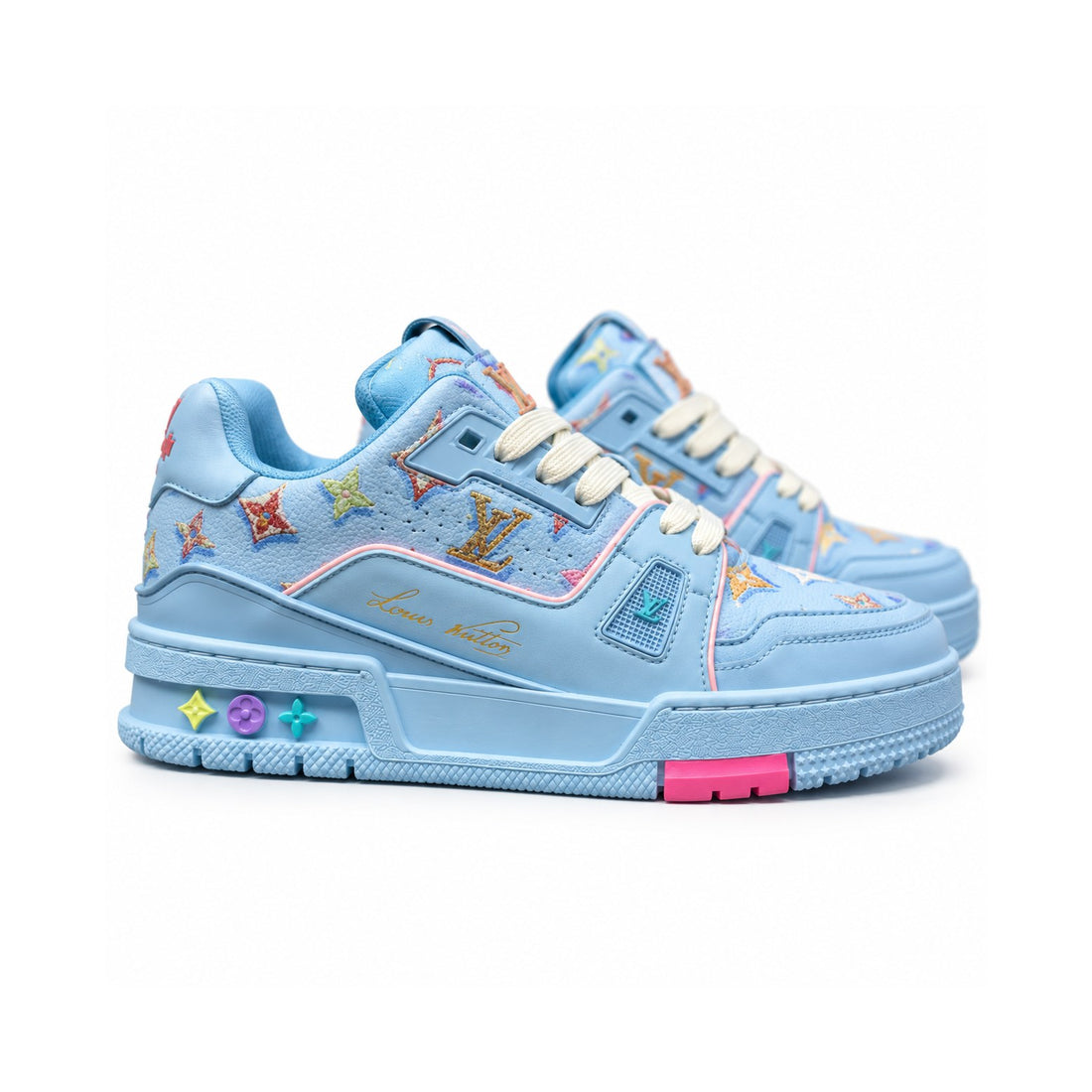 LV Trainer Sky Blue Multicolor