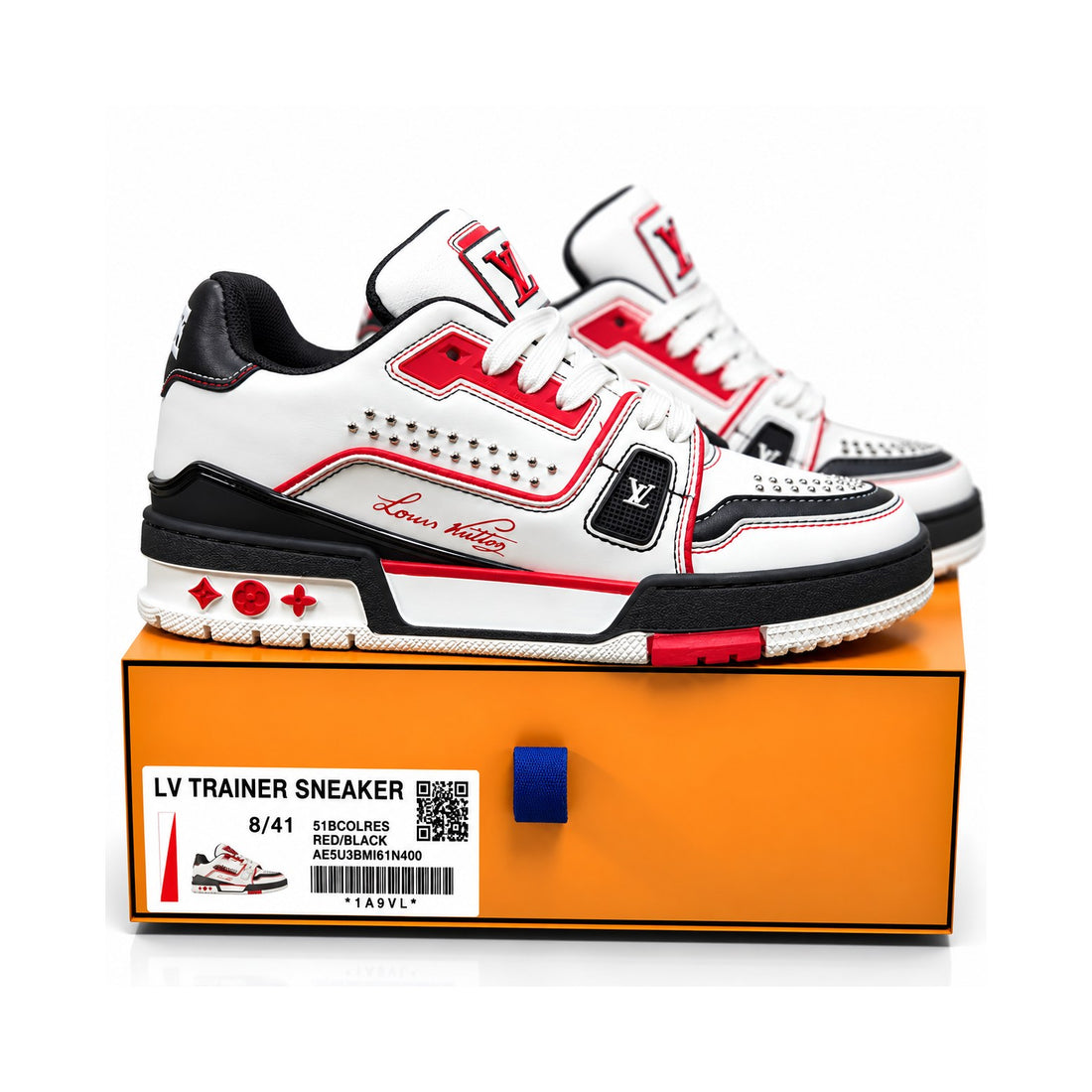 LV Trainer White Red Black