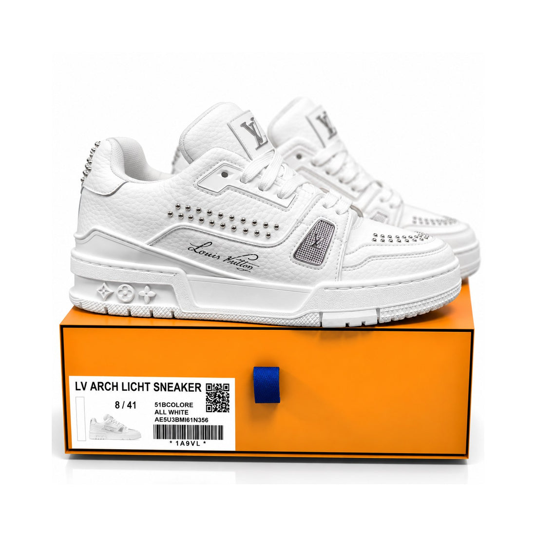 LV Trainer Triple White Perforated