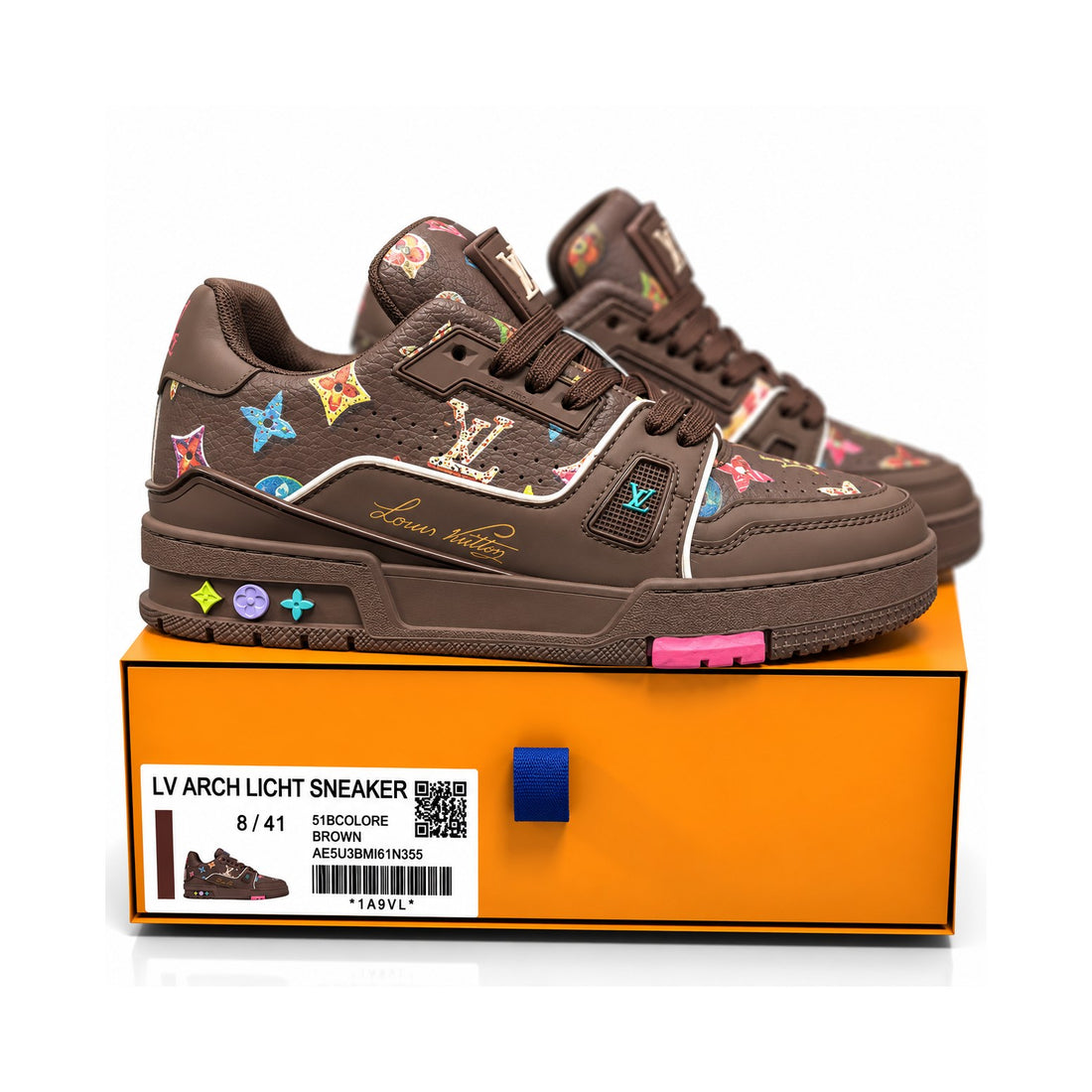 LV Trainer Chocolate Multicolor