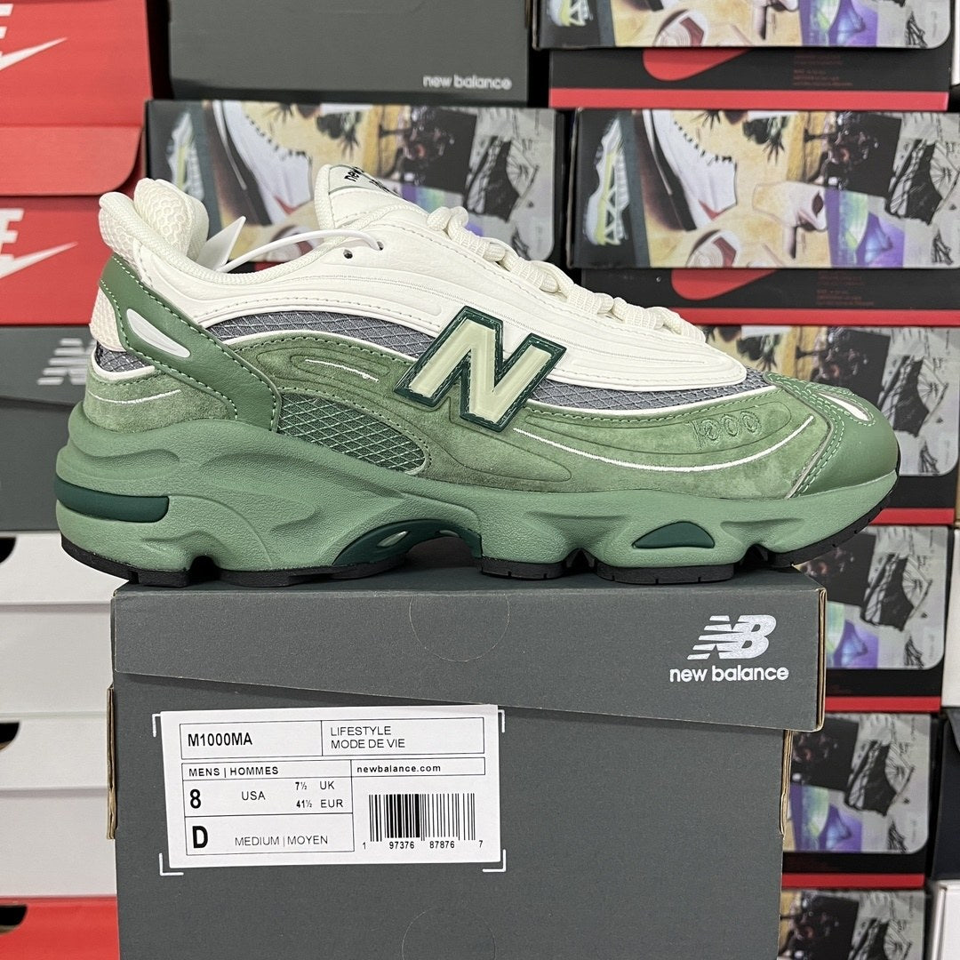 NB 1000 Green Suede
